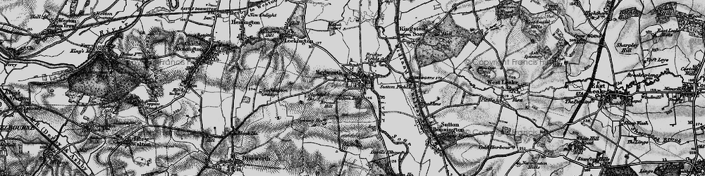 Old map of Kegworth in 1895