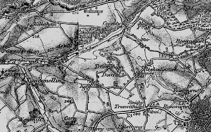 Old map of Kehelland in 1896