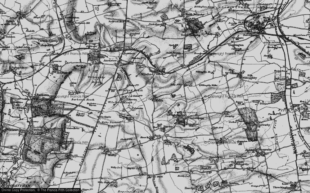 Old Map of Kelby, 1895 in 1895
