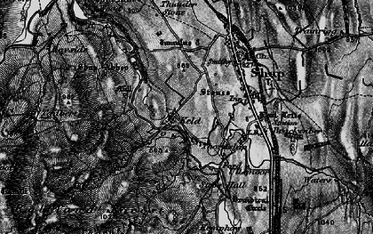 Old map of Wet Sleddale Reservoir in 1897