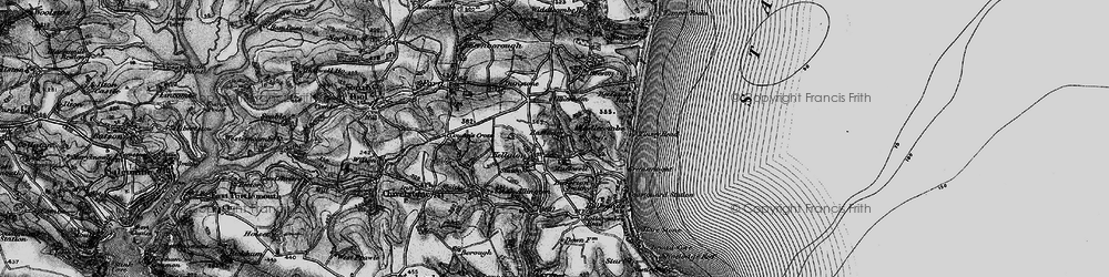Old map of Kellaton in 1897