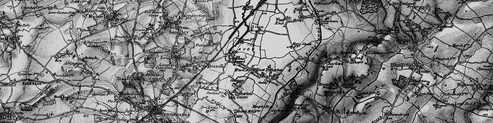 Old map of Kellaways in 1898