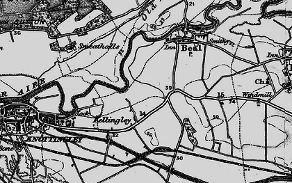 Old map of Kellingley in 1895