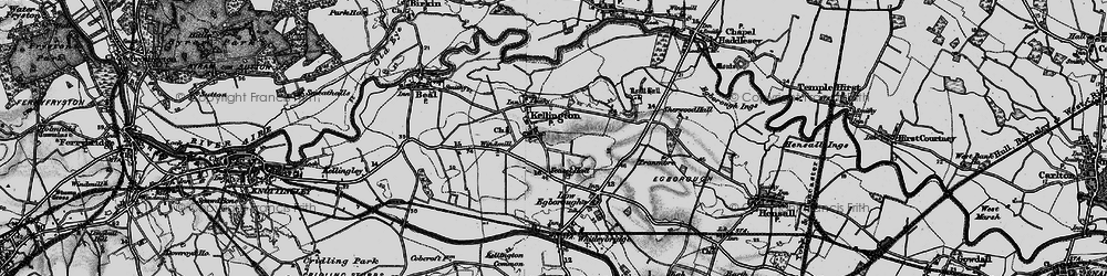 Old map of Kellington in 1895