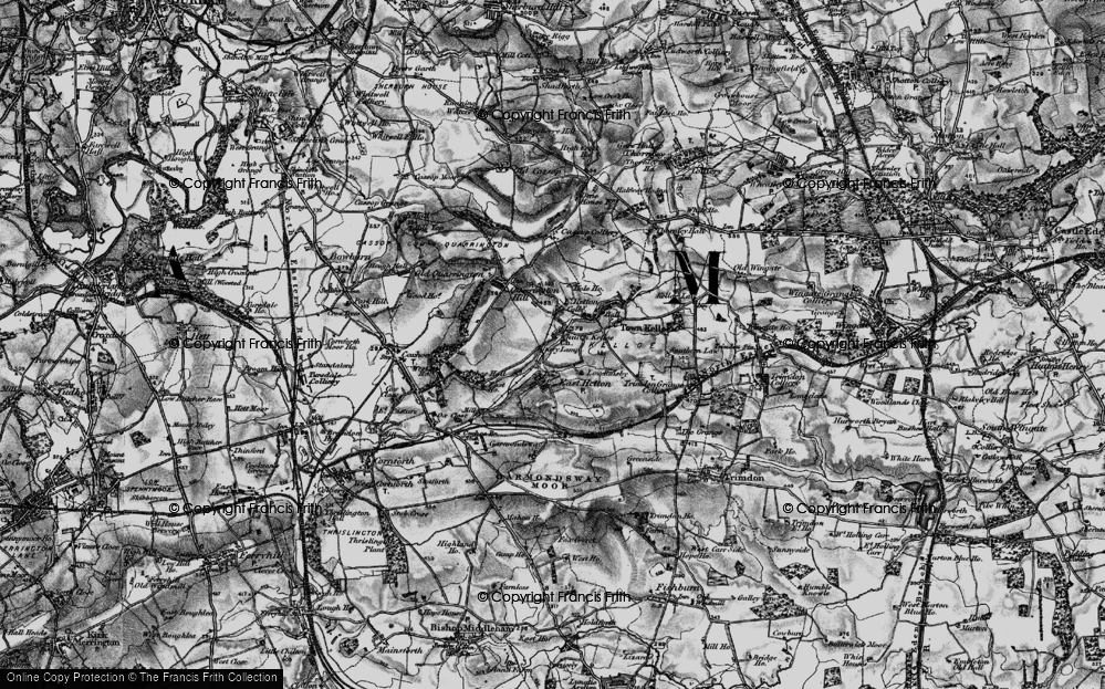 Old Map of Kelloe, 1898 in 1898