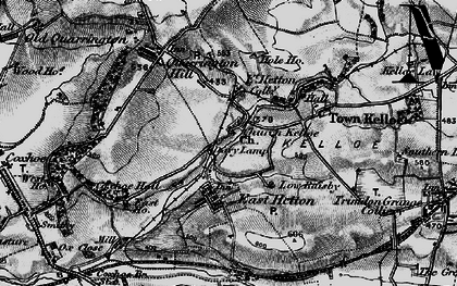 Old map of Kelloe in 1898