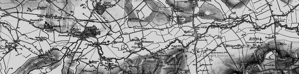 Old map of Kelmscott in 1896