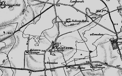 Old map of Calcethorpe Manor Fm in 1899