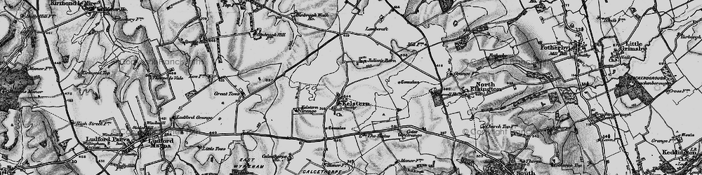 Old map of Calcethorpe Manor Fm in 1899