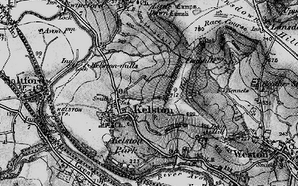 Old map of Kelston Round Hill in 1898