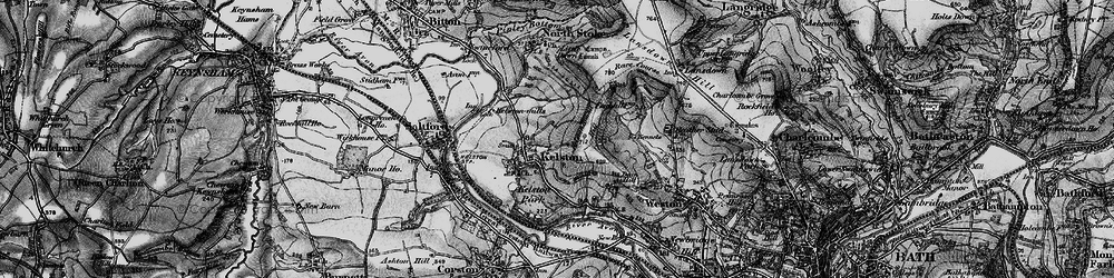 Old map of Kelston Round Hill in 1898