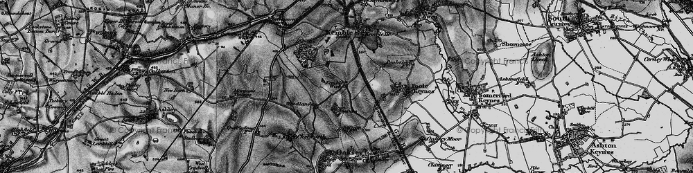 Old map of Kemble Wick in 1896