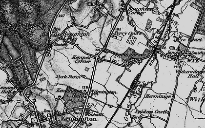 Old map of Kempe's Corner in 1895