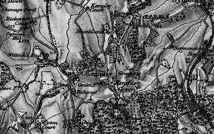 Old map of Kempley in 1896