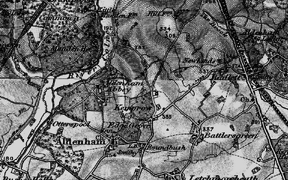 Old map of Kemprow in 1896