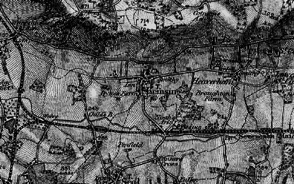Old map of Kemsing in 1895