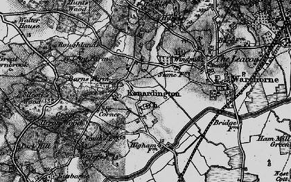 Old map of Kenardington in 1895
