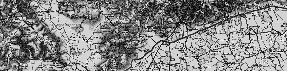 Old map of Kenardington in 1895