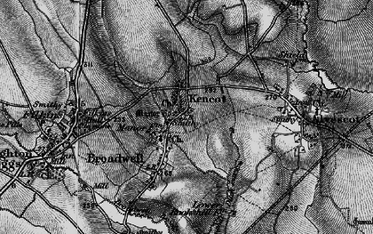 Old map of Kencot in 1896