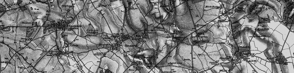 Old map of Kencot in 1896