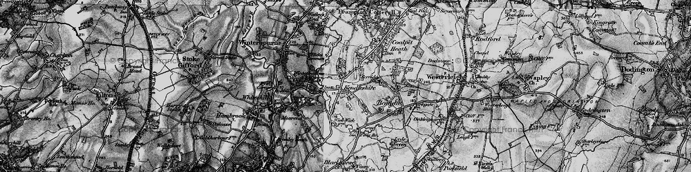 Old map of Kendleshire in 1898