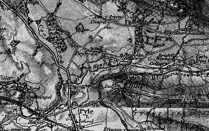 Old map of Twyn-yr-hydd in 1897