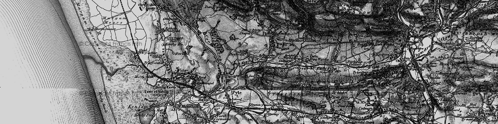 Old map of Twyn-yr-hydd in 1897