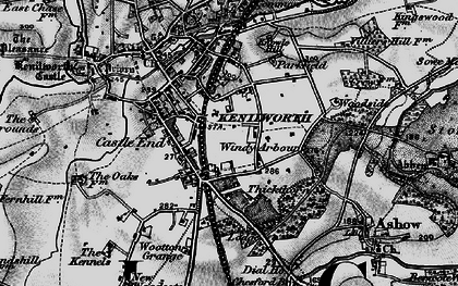 Old map of Kenilworth in 1898