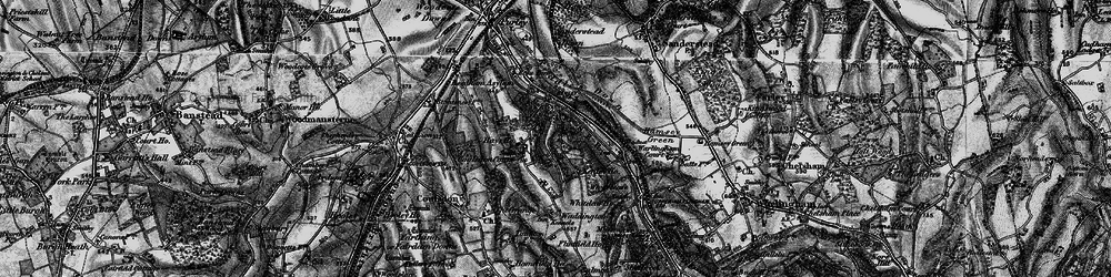 Old map of Kenley in 1895