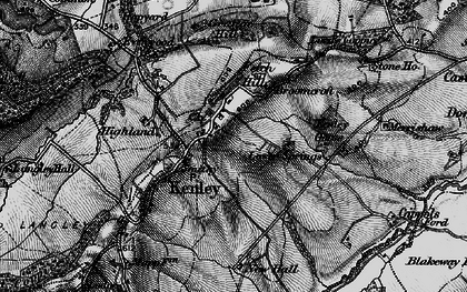 Old map of Kenley in 1899