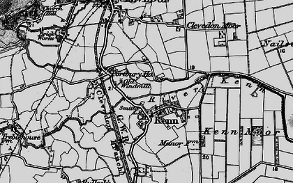 Old map of Kenn in 1898