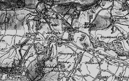 Old map of Kenn in 1898