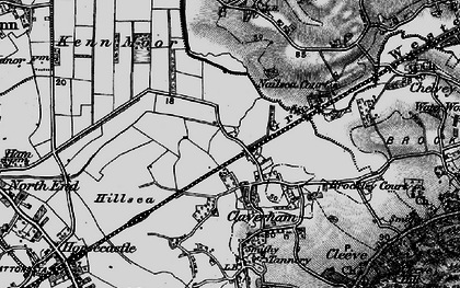 Old map of Kenn Moor Gate in 1898