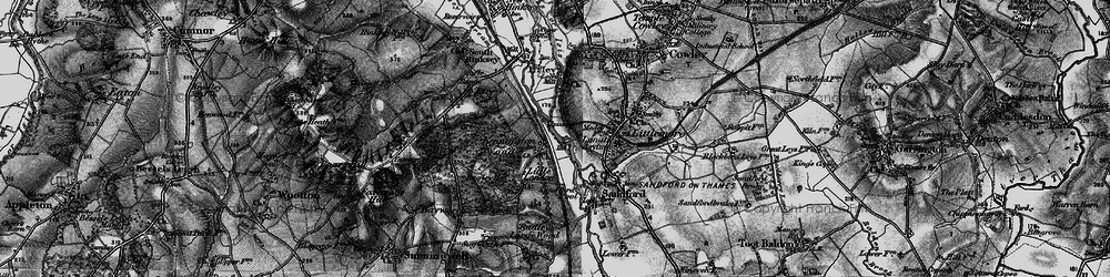Old map of Bagley Wood in 1895