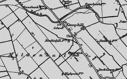 Old map of Kenny Hill in 1898
