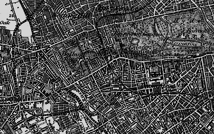 Old map of Kensington in 1896