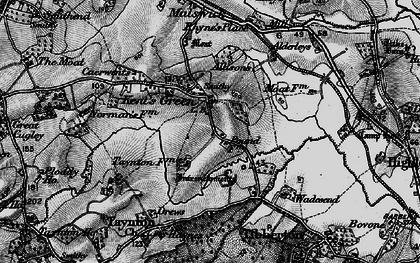 Old map of Kent's Green in 1896