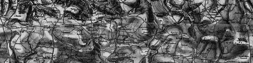 Old map of Kentisbury in 1898