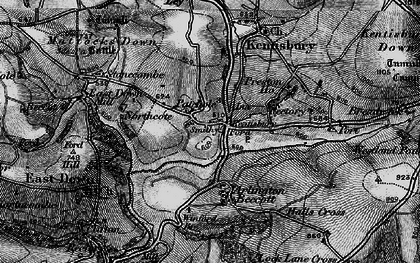 Old map of Kentisbury Ford in 1898