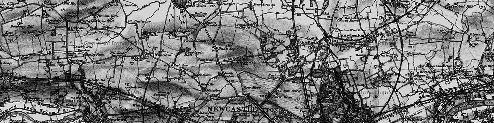 Old map of Kenton in 1897
