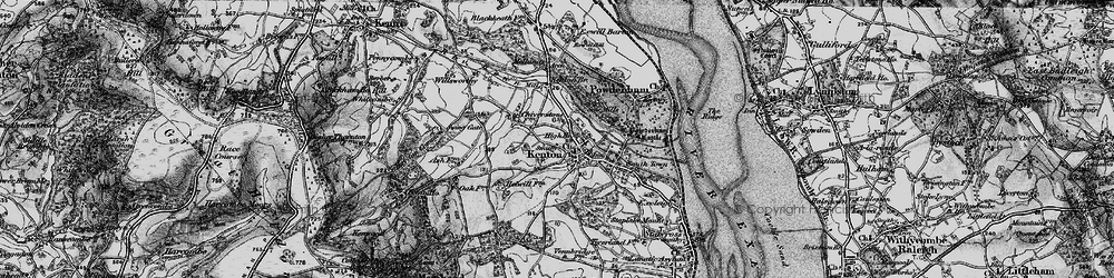 Old map of Mamhead Ho in 1898