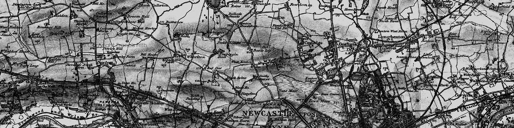 Old map of Kenton Bar in 1897