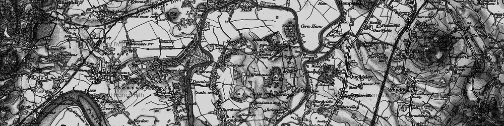Old map of Kenton Green in 1896