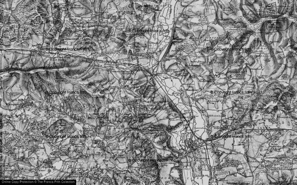 Old Map of Kents Oak, 1895 in 1895