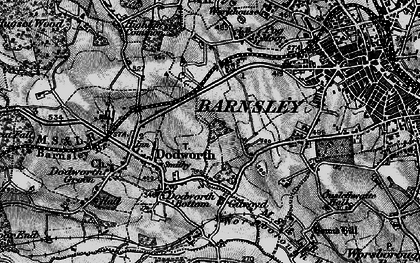 Old map of Keresforth Hill in 1896