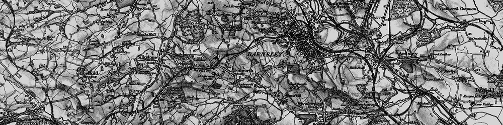 Old map of Keresforth Hill in 1896