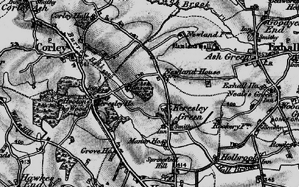 Old map of Keresley in 1899