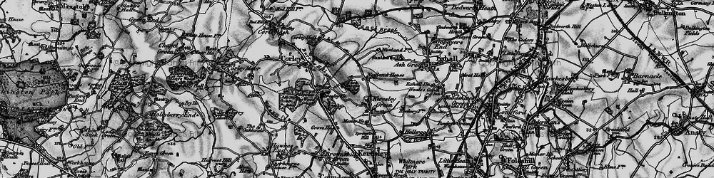 Old map of Keresley in 1899