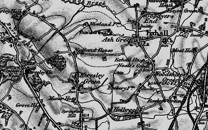 Old map of Keresley Newlands in 1899