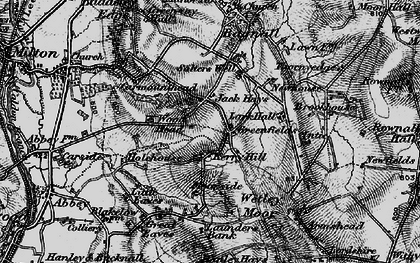 Old map of Wetley Moor in 1897